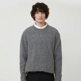 ALPACA SHAGGY KNIT GRAY