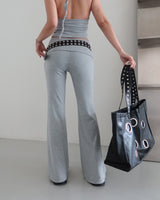 26ss Spring Roll-Up Bootcut Pants