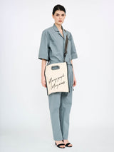 Line x Cone Leather Shoulder Strap