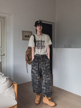 セグプリントクロップ半袖Tシャツ