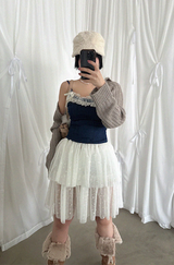 COLLAR BOLERO KNIT CARDIGAN (5COLORS!)