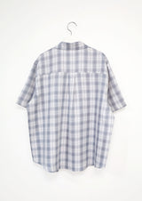 (UNISEX)シリーンオーバーサイズチェックシャツ