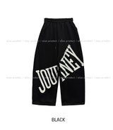 ジャーニーレタリング裏起毛バルーントレーニングパンツ