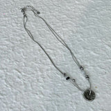 Vintage Realm Double-Strand Button Necklace
