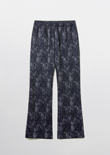 Scanned Lace Boots-Cut Pants / Navy