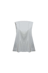 KITTEN MINI DRESS / WHITE