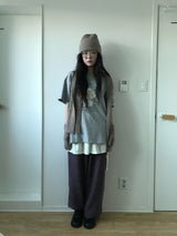 スノーマンオーバーサイズTシャツ (4 Colors)