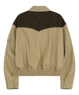 Western line jacket(beige/brown)