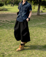 Veluke Belt Cargo Bermuda Pants