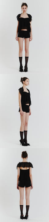 AMBER MICRO SHORTS black