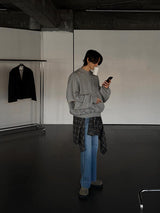 3タップダメージカッティングスウェットシャツ (3color)