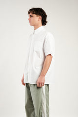 TEMPUS OVER-FIT HALF SLEEVE SHIRT [WHITE]