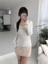 Ronnie cotton mini skirt (one color)