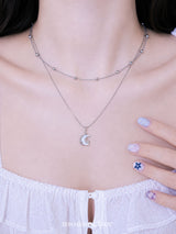 [S.Steel] Luna Chain Layered Necklace