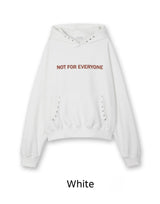 Felt Studded Brushed Hoodie