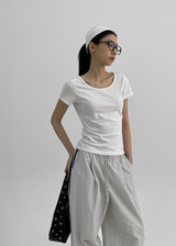[MADE] イズニー UネックショートスリーブTシャツ