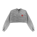 God Loves You Cropped Vintage Sweat