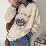 [Same-day shipping🚚/Jangmaru look☔] ボウオーバーフィットボクシーロングスリーブチェッカードシャツ 2 colors