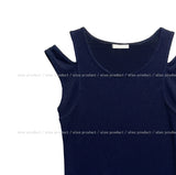 Chief double strap ribbed sleeveless