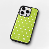 ホリデーエポキシバンパーケース (lime mini dot)