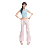 LACE BANDING SWEATPANTS [PINK]