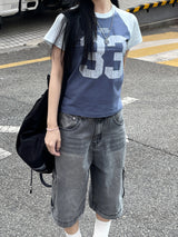 Vintage 33 Big Number Raglan T-shirt 