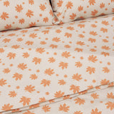 Dust-Free Maple Pattern - Orange Duvet Cover - K size