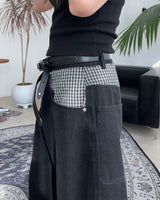 ハイドチェックレイヤードバルーンパンツ