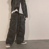 grunge camouflage cargo pants_charcoal