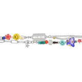 Razor Blade Beads Colorful Bracelet