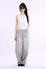 Cookie wide binding cropped sleeveless top