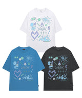 キッチュアイコングラフィックオーバーフィットTシャツ