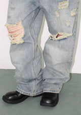 VINTAGE DESTROYED DENIM