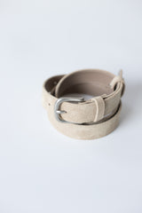 Boucle suede belt bag (Ivory)