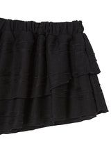 TWIST FRILL SKIRT BLACK
