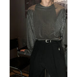 [UNISEX] Velvet stripe long sleeves (3color)