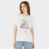 Riso Graphic Birphin Short Sleeve T-shirts (White)