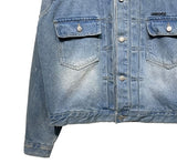 [PREMIUM/MADE] Signature mold crop denim jacket