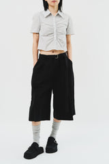 Mine Belted Half Pants (2color)