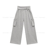 Cord Strap Folding Cargo Training Pants