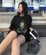 Sun Ankh T-Shirts in BLACK