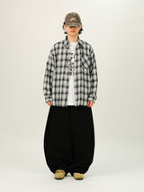 DE バックポイント ワイドバルーンパンツ