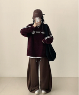 テッドトラックポイントリブスウェットシャツ