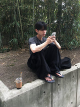 ディープリブマッスルフィットクロップ半袖Tシャツ 6C