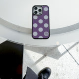 [MADE] L dot. (purple) glass bumper iPhone case