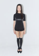 Lye Lye スポーツジャージTシャツ - ブラック