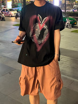 (Pink)ハートラビットハーフスリーブ