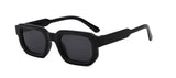 Horn-rimmed mirror sunglasses