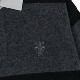 Stranger Classic Fit Striped Polo Knit (Charcoal)
