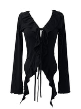 volli strap frill cardigan (2color)